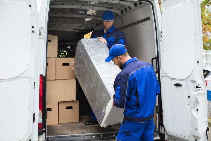 Camion avec chauffeur professionnel